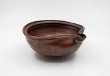 Len Castle, Pouring bowl, stoneware with shino glaze