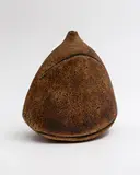 Sedge vase by Len Castle, stoneware with textured surface and incised marks, offered May 2025