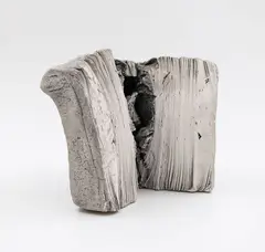 Earth Book by Len Castle, white earthenware with black staining, offered May 2025