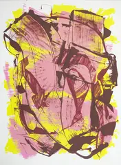 Judy Millar, Untitled, colour screenprint, A/P