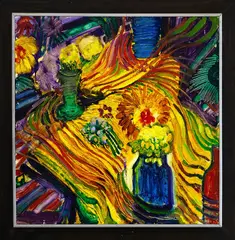 Alan Pearson, Yellow Still Life, oil on board