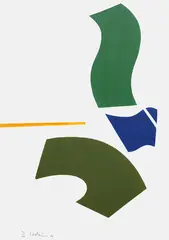 Ralph Hotere, Untitled, colour screenprint, 2/10