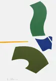 Ralph Hotere, Untitled, colour screenprint, 2/10