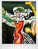 Pat Hanly, Bride and Groom, screenprint, 8/50