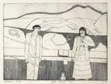 Jeffrey Harris, Portobello, etching, 12/50