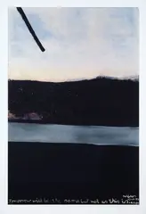 Colin McCahon, Tomorrow will be the same but not as this is, screenprint with archival ink on BFK Reives Italian 300gsm art paper, McCahon House Centenary Edition 93/100