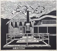 Robert Ellis, Te Rawhiti, monoprint, 22/33