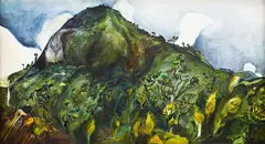 Clouds Pass Behind the Ridge, Huia by Stanley Palmer, oil on linen on hardboard, sold May 2025