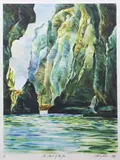 Stanley Palmer, The Sound of the Sea, colour lithograph, II