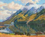 Sydney Lough Thompson, Untitled – South Island Lake Scene, oil on canvas