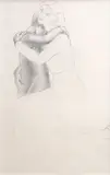 Anna Lois White, Untitled - Mother and Child, graphite on paper
