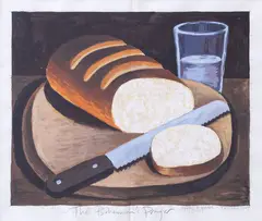 Dick Frizzell, The Bohemian’s Prayer, gouache on paper