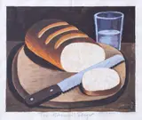 Dick Frizzell, The Bohemian’s Prayer, gouache on paper