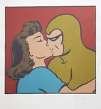 Dick Frizzell, Big Kiss, screenprint, 71/80