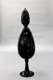 Luke Jacomb, Untitled (Black Glass Pineapple), blown glass
