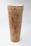Maureen Williams, Untitled (Larapinta Landscape), wheel cut, painted, free blown glass
