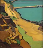 Harry Vye Miller, Road to the Bay, oil on canvas board
