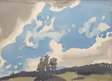 Harry Vye Miller, South Island Landscape, watercolour