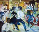 Beresford Street Jive by Edward John Evelyn Holmwood, oil on canvas, sold May 2025