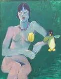 Jan Nigro, Troy, oil pastel and mixed media on paper, c. 1980s