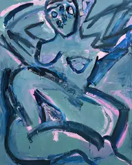 Natasha Wright, Power Pose, oil on canvas