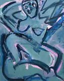 Natasha Wright, Power Pose, oil on canvas