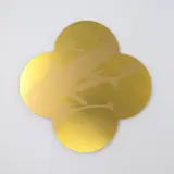 Max Gimblett, Remembrance, silkscreen-print on lacquered brass quatrefoil