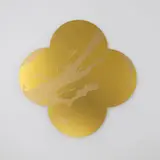 Max Gimblett, Remembrance, silkscreen-print on lacquered brass quatrefoil