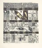 John Pule, Entanglements, lithograph, 18/40
