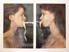Ben Webb, Untitled, pigment ink print and watercolour