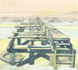 Colin Vernon Wheeler, Karitane, mixed media on paper