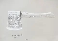 Derek Cowie, Pool, graphite and crayon on paper