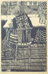 Louise Waugh, Untitled, woodcut, 1/10