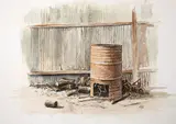 Mark Cross, Untitled, watercolour on paper