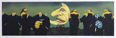 Markus Pierson, Black Tie, Blue Coyote, lithograph, 253/325