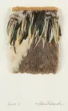 Melanie Richardson, Tauira II, mixed media including 'chook' feathers