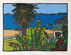 Tom Burnett, Cable Bay, screenprint, A/P