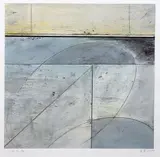 Richard Adams, Disc to Oval, oil on canvas