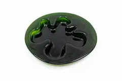 Michael Bang for Holmegaard, Ikebana Bowl, forest green blown dark