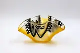 Handkerchief vase by Ulrica Hydman Vallien for Kosta Boda, blown glass with hand-painted decoration, offered May 2025