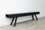 Humphrey Ikin, Sideboard, ebonised oak, raised on splayed legs and with four drawers