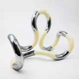 Richard X Zawitz, Tangle Sculpture, silver and white twist hard plastic