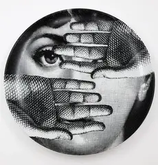 Fornasetti, Tema e Variazioni, porcelain wall plate, edition 154