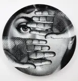 Fornasetti, Tema e Variazioni, porcelain wall plate, edition 154