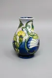 Rachel Bishop for Moorcroft, Pear-shaped vase, decorated with a 'Rough Hawksbeard' pattern