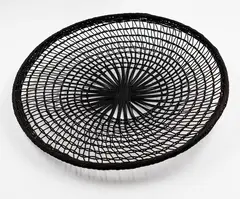Ruth Castle, Large check dish, fine rattan core dyed with Condys crystals