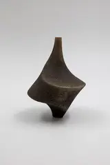 Rick Rudd, Small 'twist' vase, raku fired ceramic
