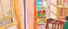 Joanna Paul, Bedroom, Beta St, 1982, 1982, oil on board