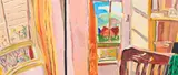 Joanna Paul, Bedroom, Beta St, 1982, 1982, oil on board