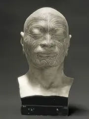 Fiona Pardington, Portrait of a life cast of Matoua Tawai, Aotearoa New Zealand, 2010, 2010, inkjet print on Hahnemühle paper, framed in hand-lacquered black Goldie moulding, A/P (from an edition of 10)
